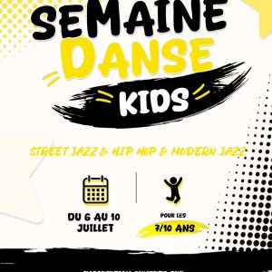 Semaine danse kids du 6 au 10 juillet